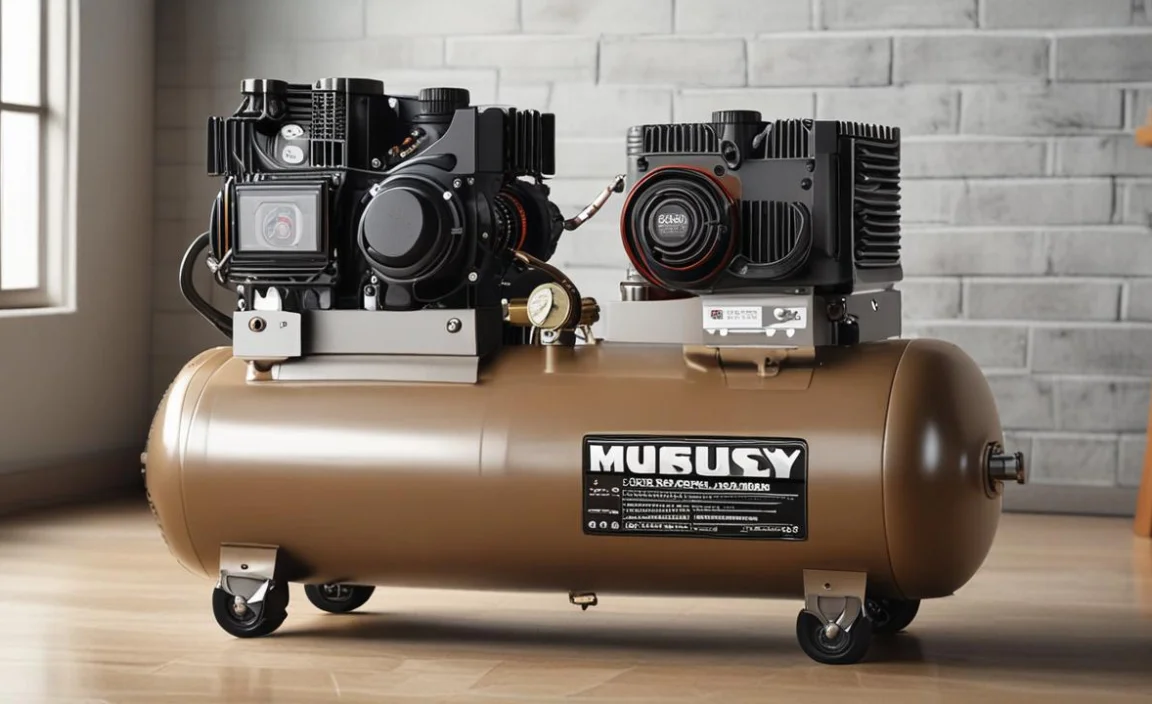 Operating The Air Compressor And Monitoring The Pressure Gauge