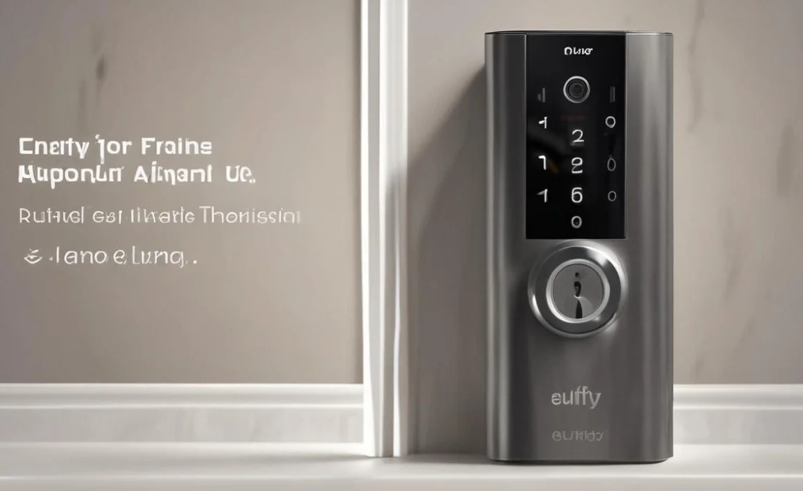 Our Champion: eufy Security Video Smart Lock E330, 3-in-1 Camera+Doorbell+Fingerprint Keyless Entry Door Lock, Smart Built-in Wi-Fi Deadbolt for Front Door, Auto Lock, 8 GB Built‑in Storage, Easy Installation