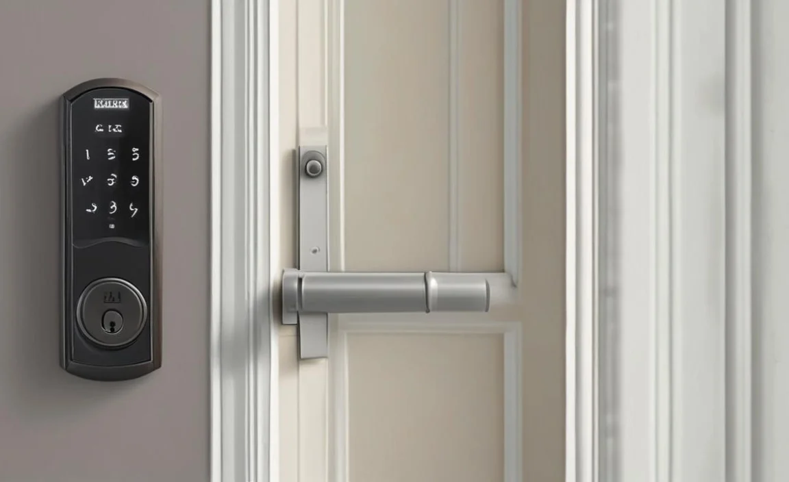 Our Champion: Kwikset Obsidian Keyless Touchscreen Electronic Deadbolt in Satin Nickel