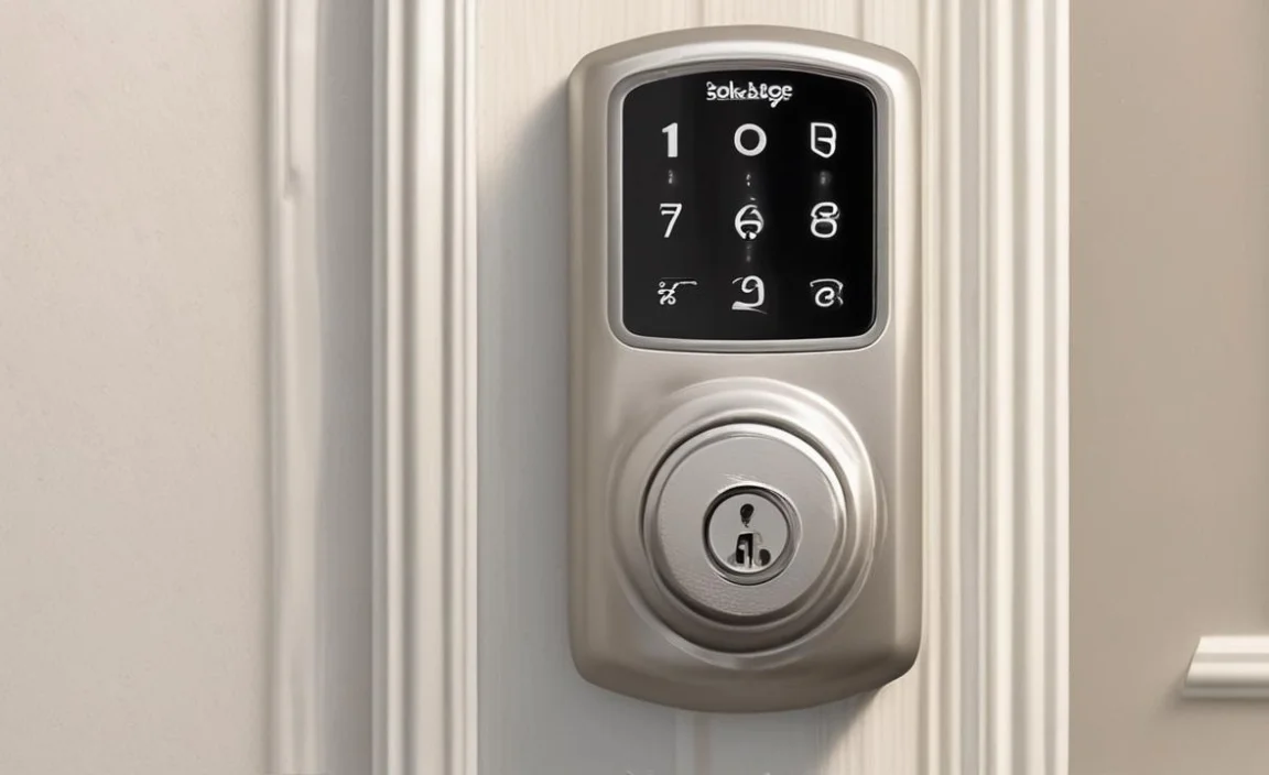 Our Champion: SCHLAGE Camelot Keypad Lock with Lever Handle, Electronic Keyless Door Entry, Flex Lock Auto‑Lock Option, Satin Chrome, FE595 CAM 626 ACC