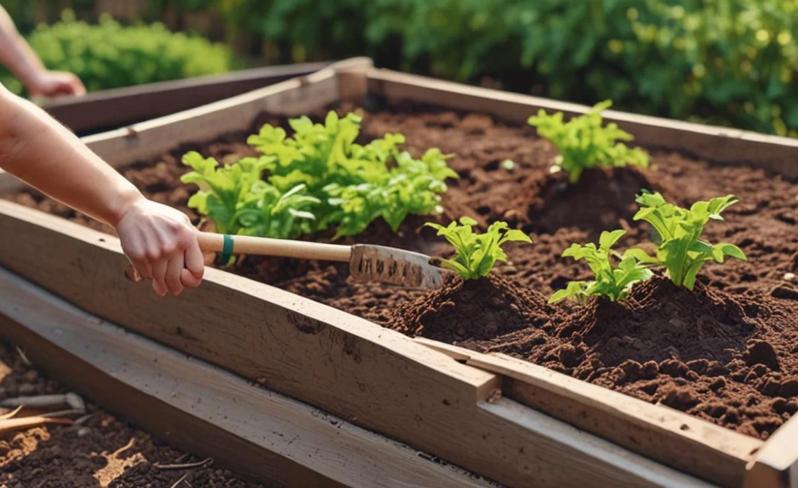 Planting In Composted Raised Beds