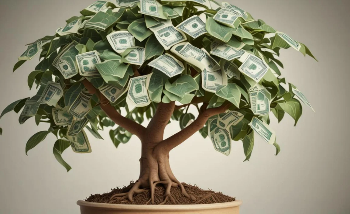 Pruning Infected Leaves To Control White Spots On A Money Tree