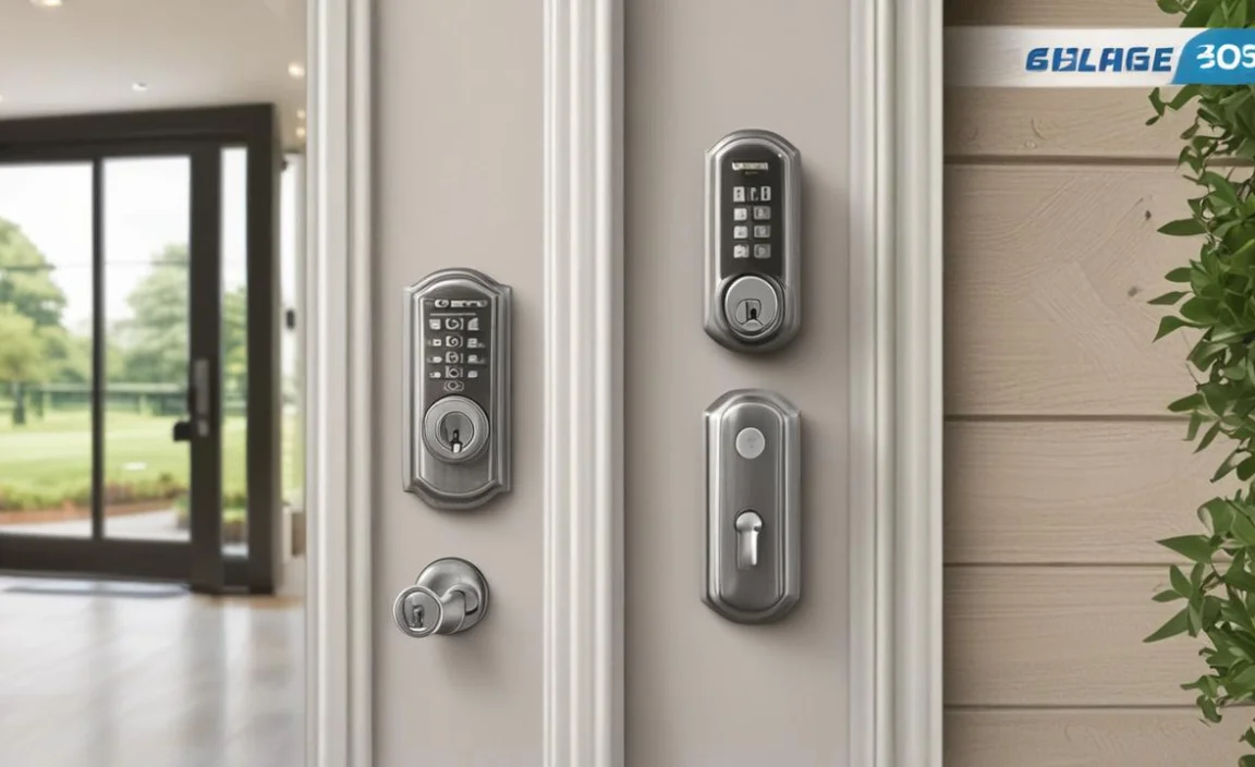 SCHLAGE Camelot Keypad Lock with Lever Handle, Electronic Keyless Door Entry, Flex Lock Auto‑Lock Option, Satin Chrome, FE595 CAM 626 ACC