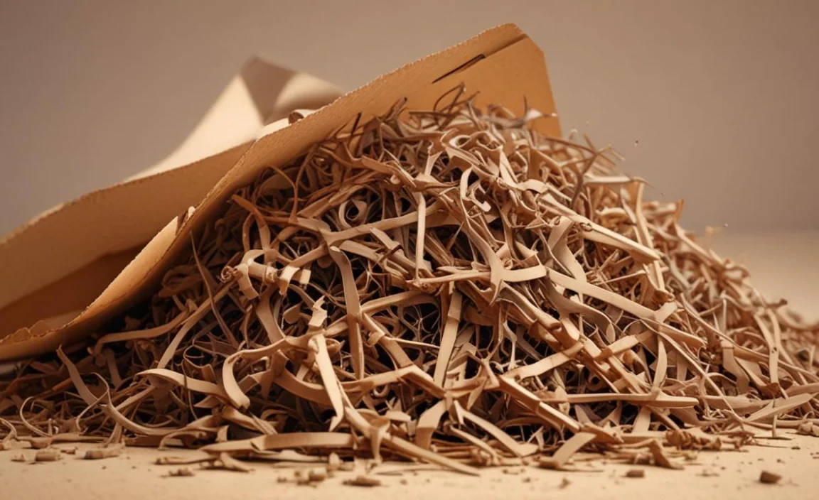 Shredding Cardboard for Kids