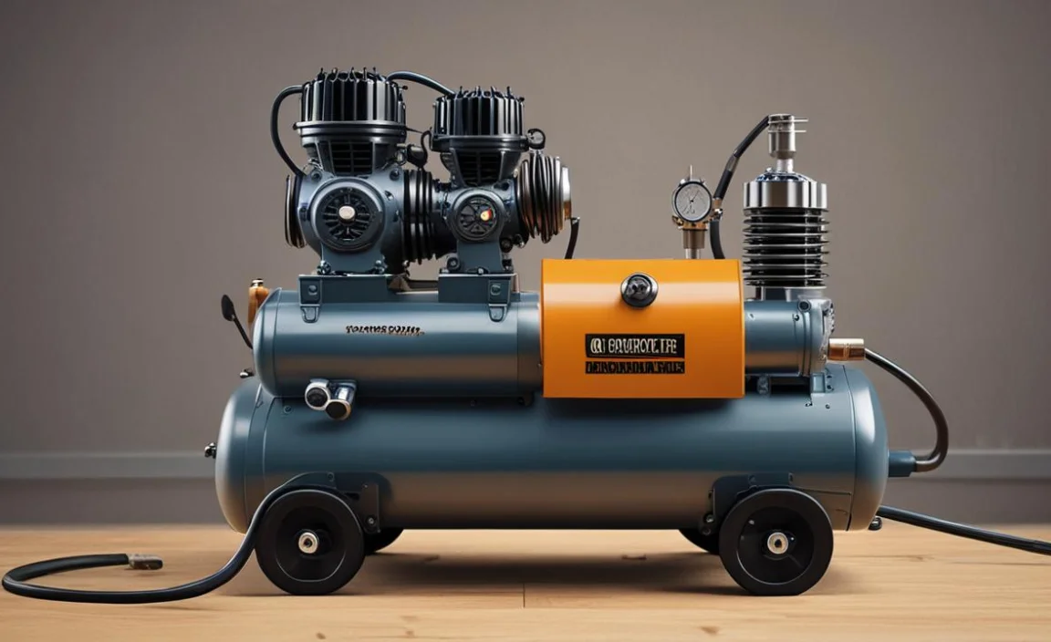 Testing And Pressure Of The Air Compressor