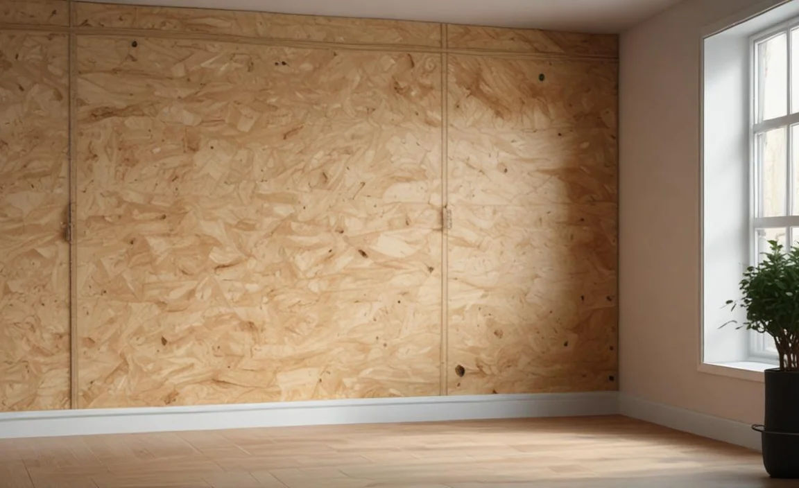 Tools and materials needed for installing OSB on interior walls