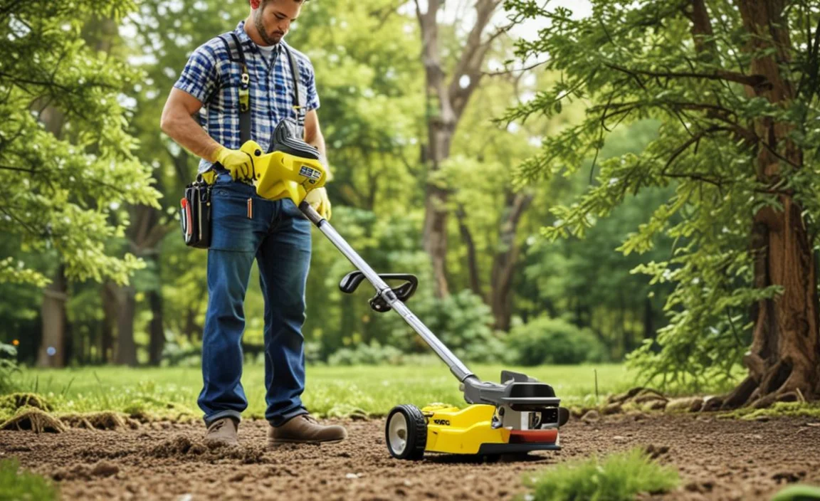 Trimming Grass And Weeds With The Ryobi CS26