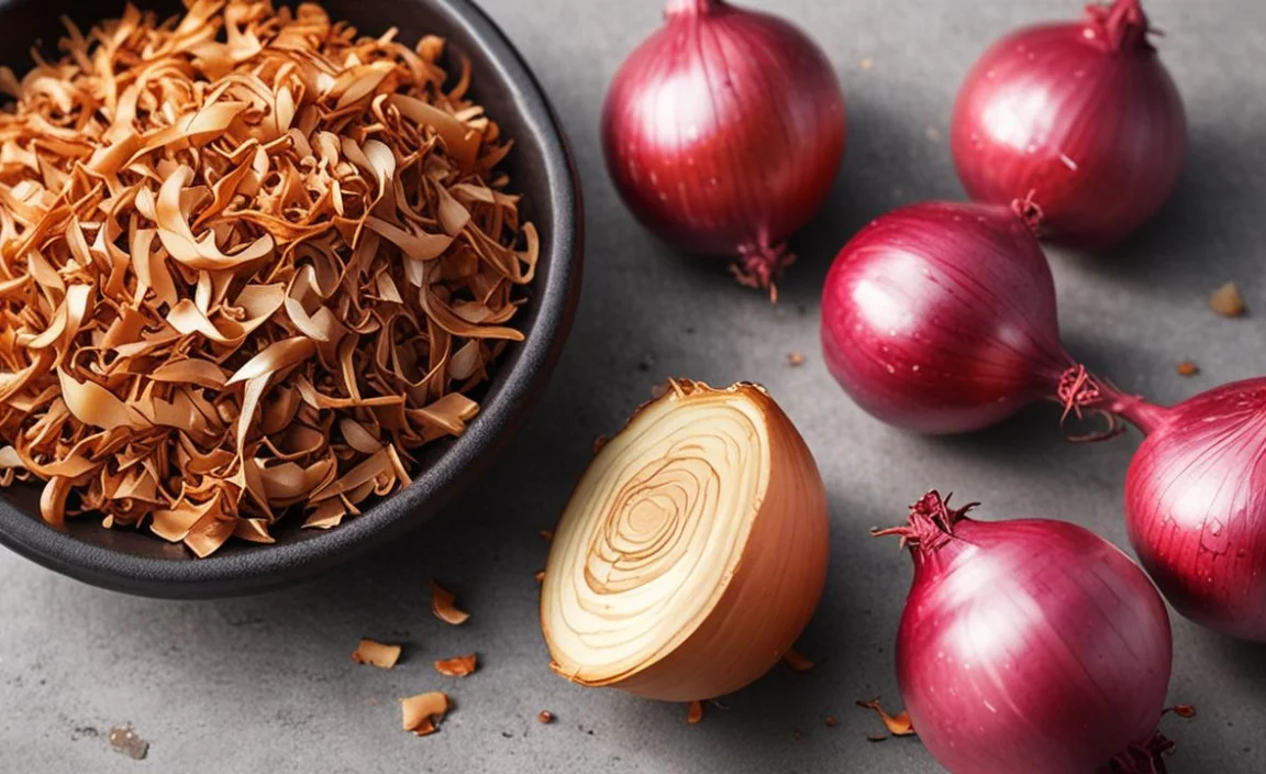Using a Compost Bin for Onion Skins