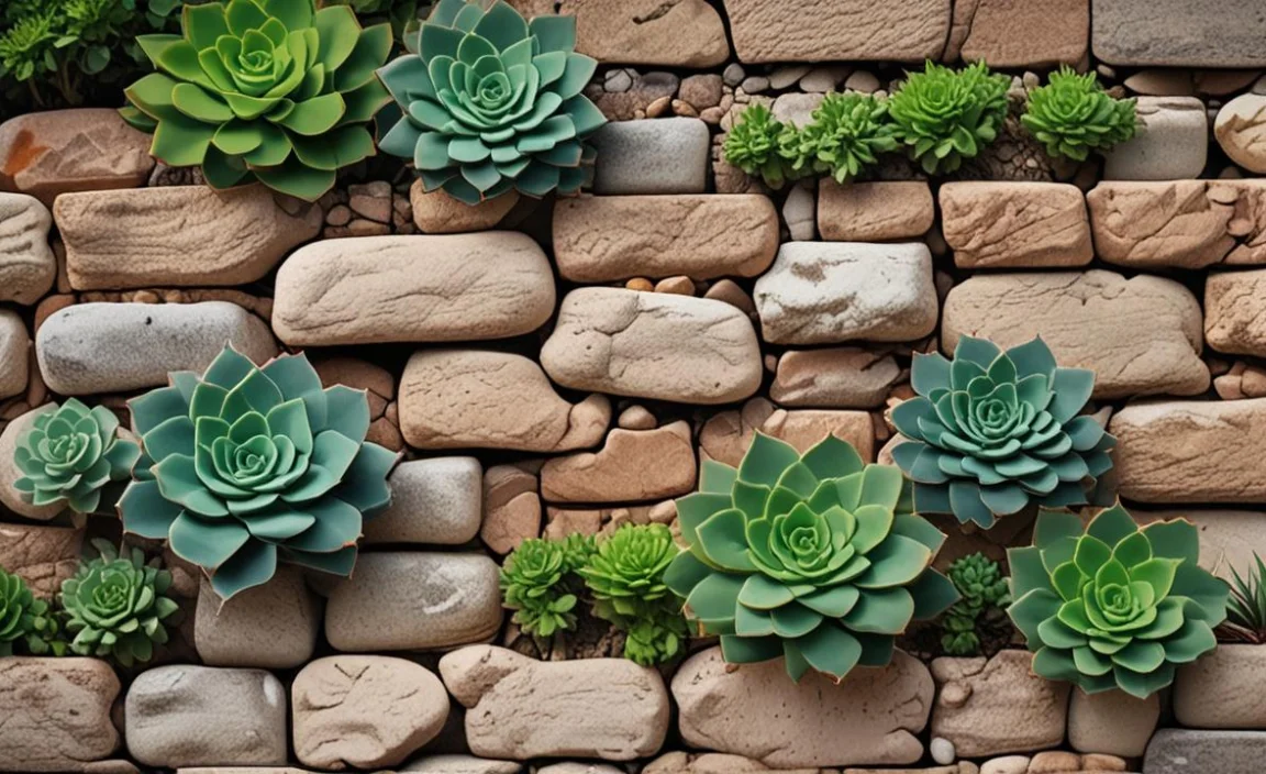 What Are Some Benefits Of Planting Succulents On A Stone Wall?