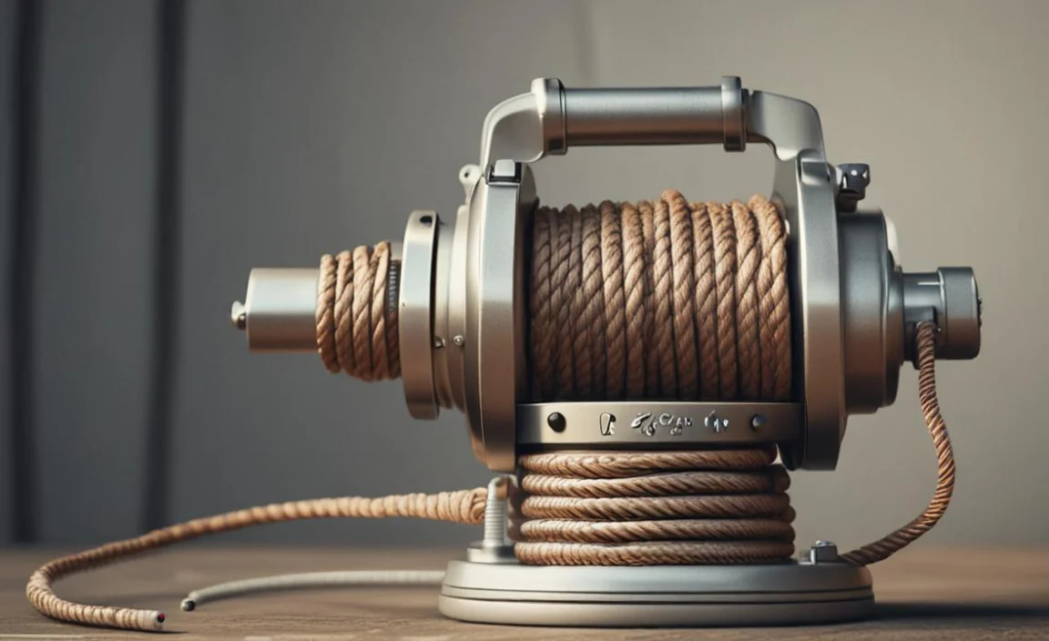 What is a capstan rope winch?