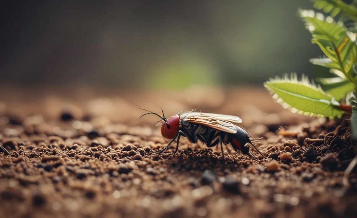 What is the fastest way to get rid of vermicomposting flies?