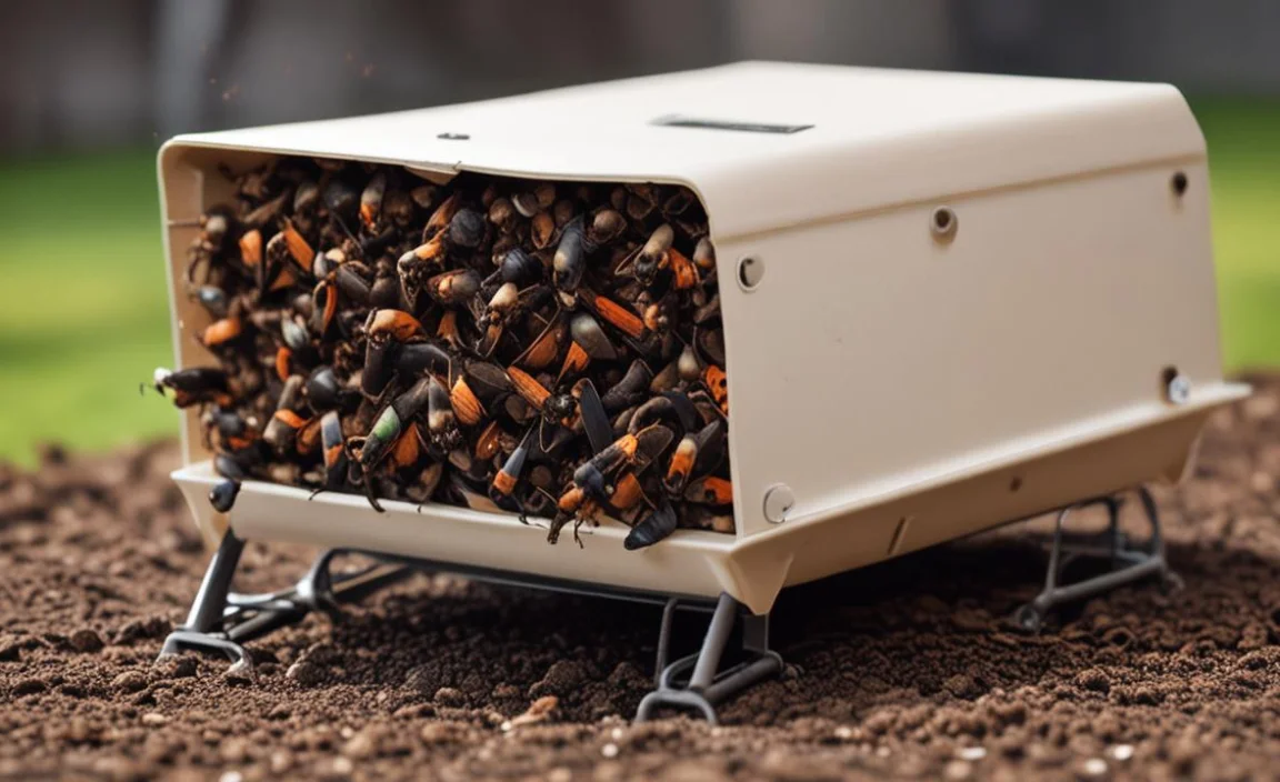 What is the quickest way to get rid of compost tumbler flies?