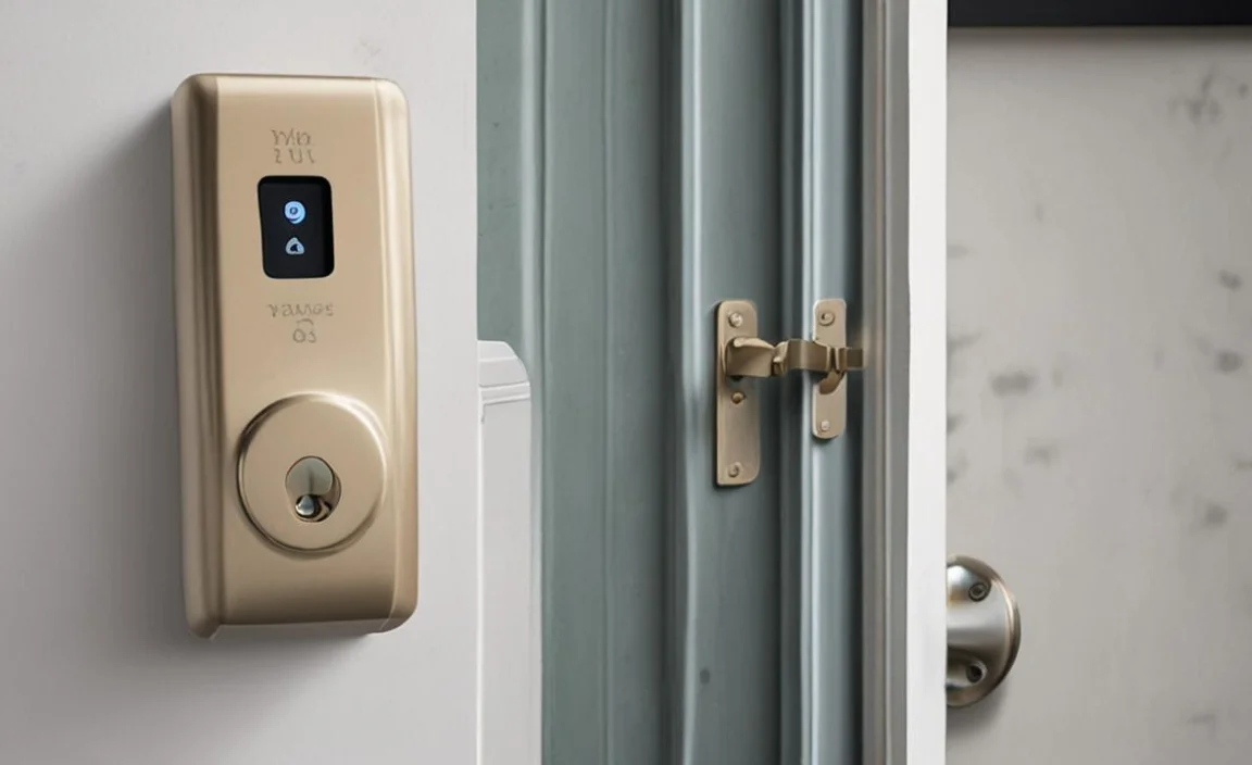 Yale SD-L1000-PB Conexis L1 Smart Keyless Door Handle for Home Security, Remote Lock/Unlock, App Control, Key Card and Phone Tag Included, Polished Brass Finish [BSI Approved]